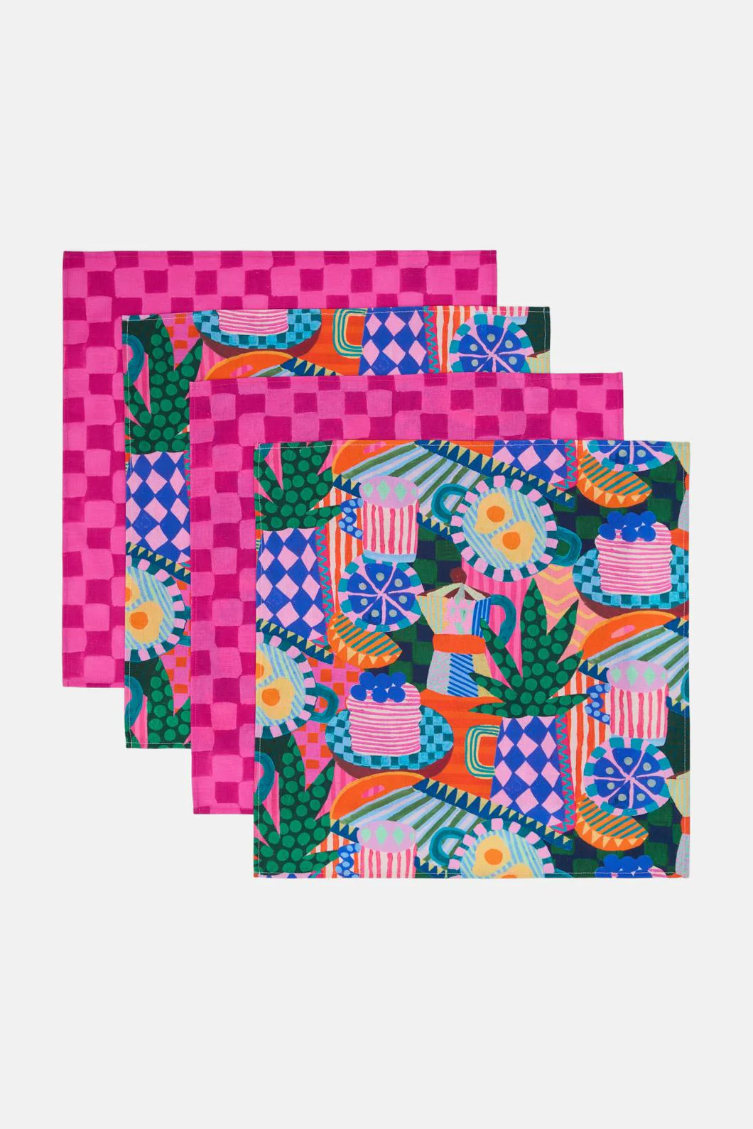 Bon Appetite Napkin Set 4
