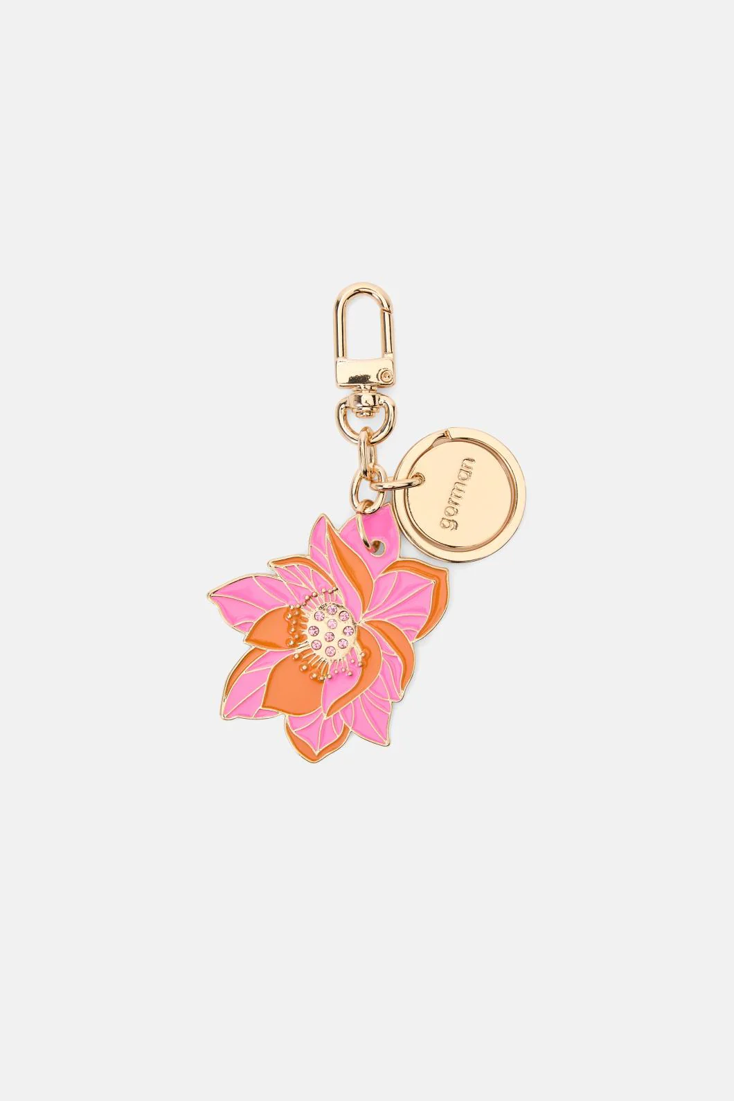 Lotus Leopard Keyring