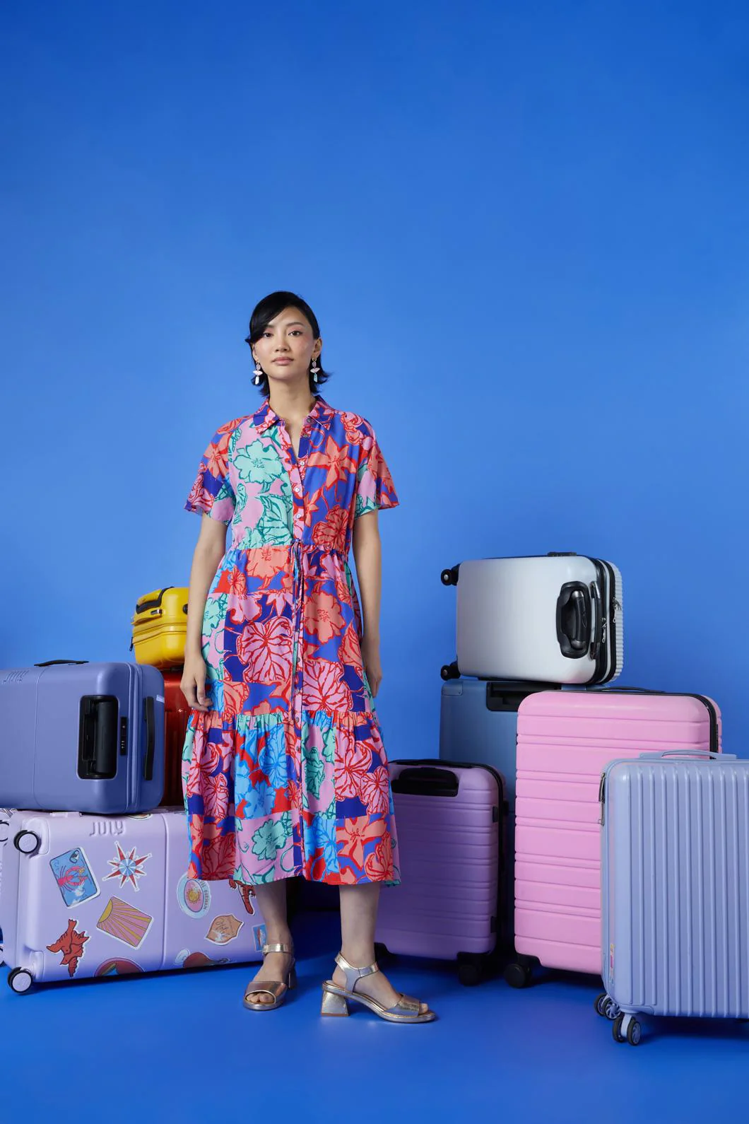 Prehistoria Patchwork Dress