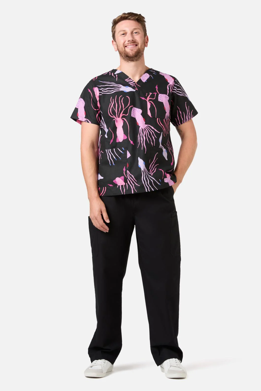 Giant Squid Top & Pant Scrub Set