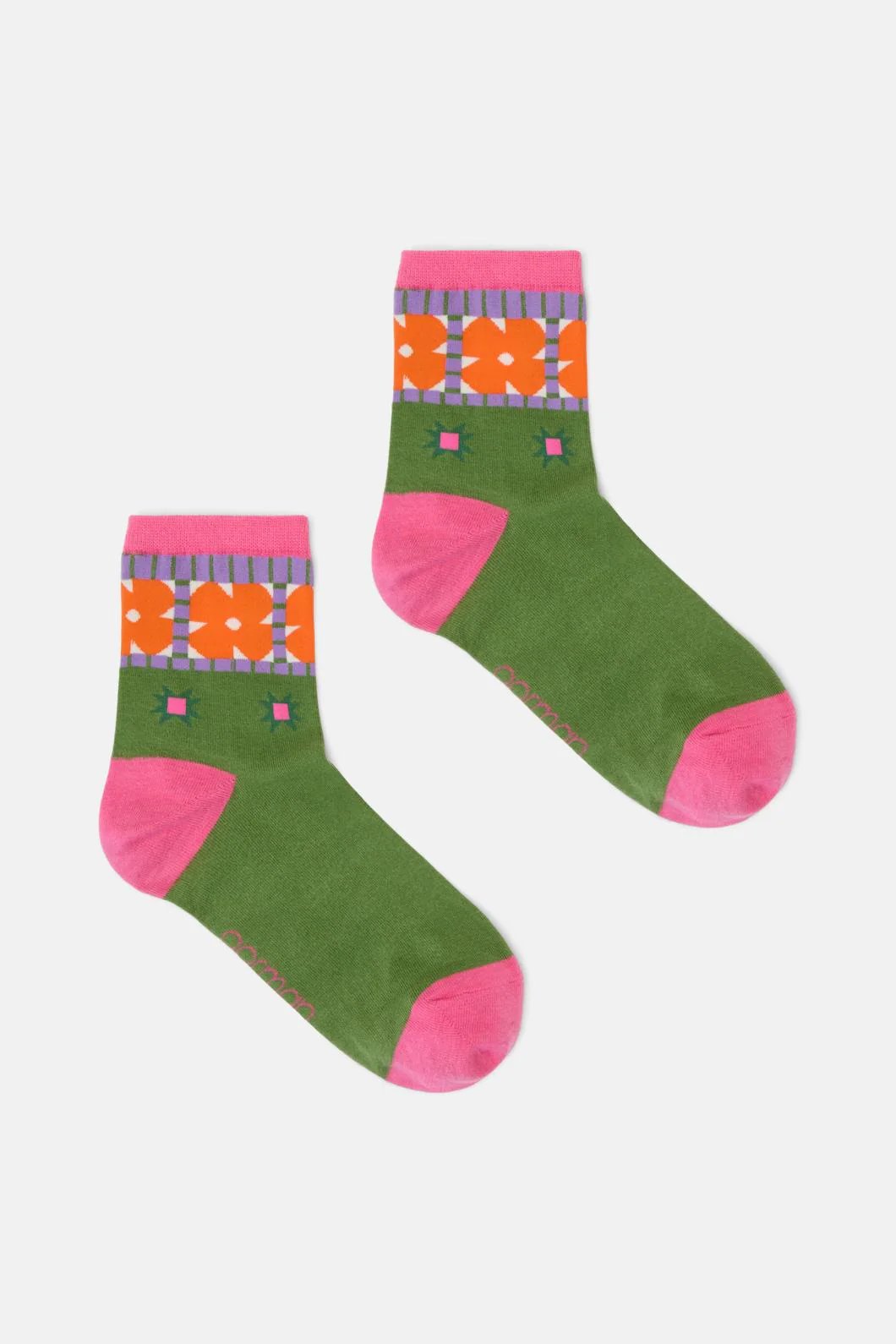 Heirloom Green Mesh Sock