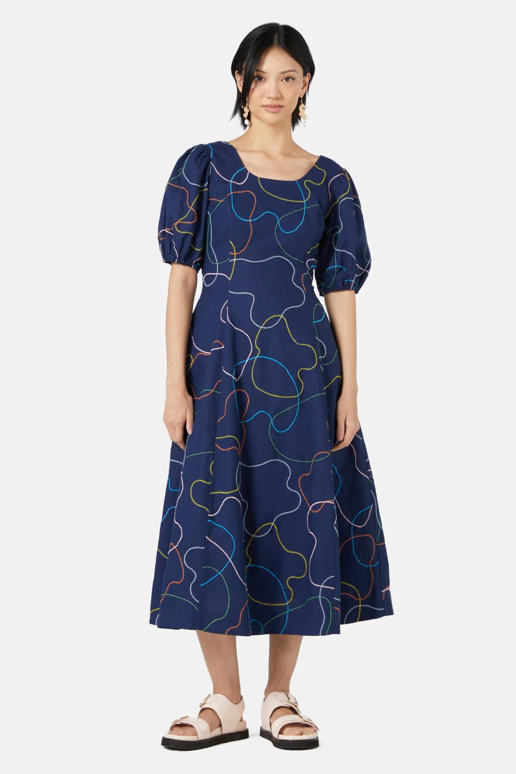 Taking A Trip Embroidered Dress