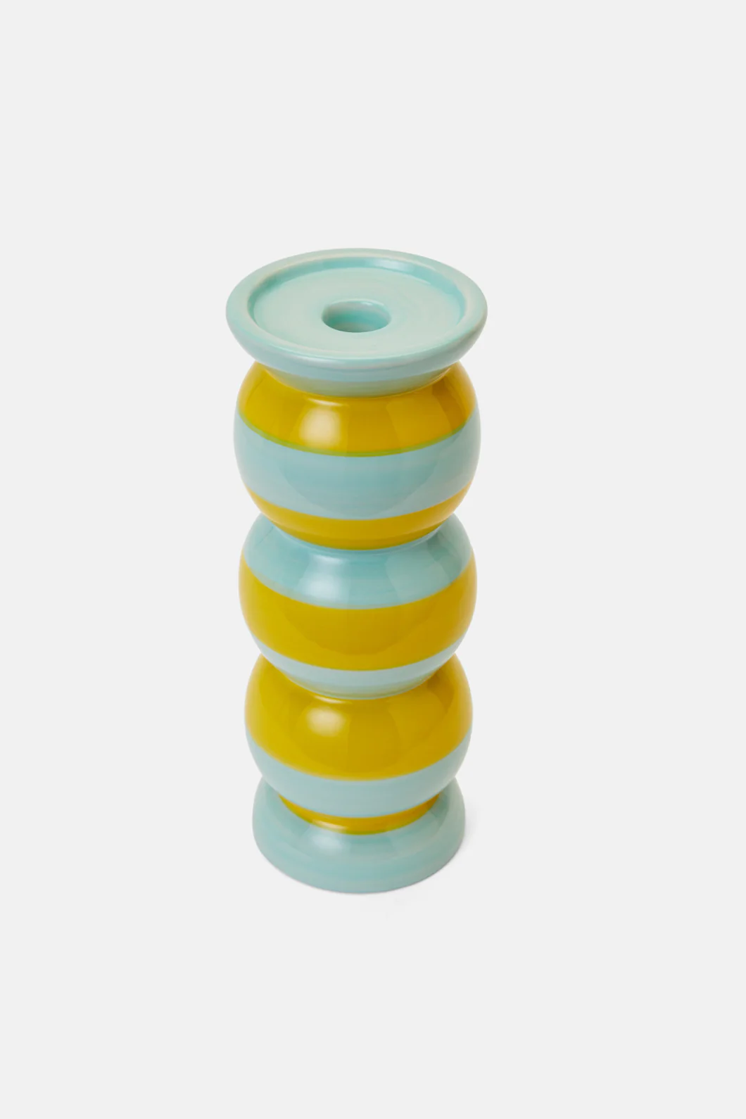 Stripe Candle Holder Lge
