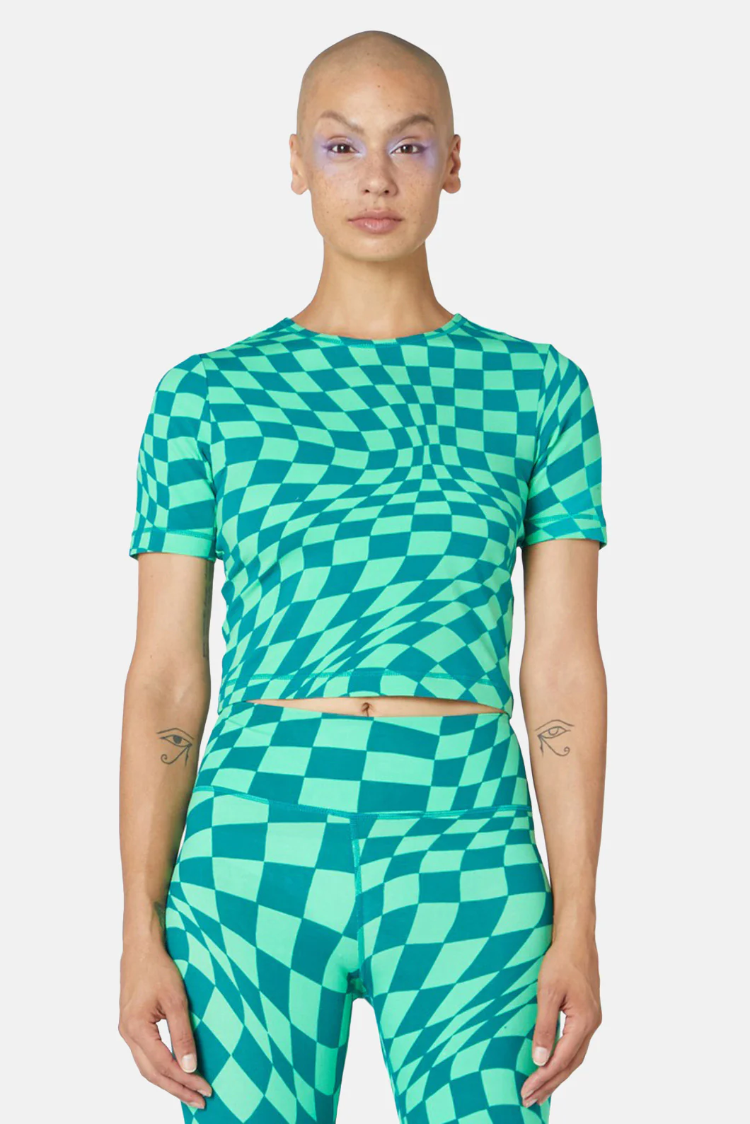 Warped Check Active Tee