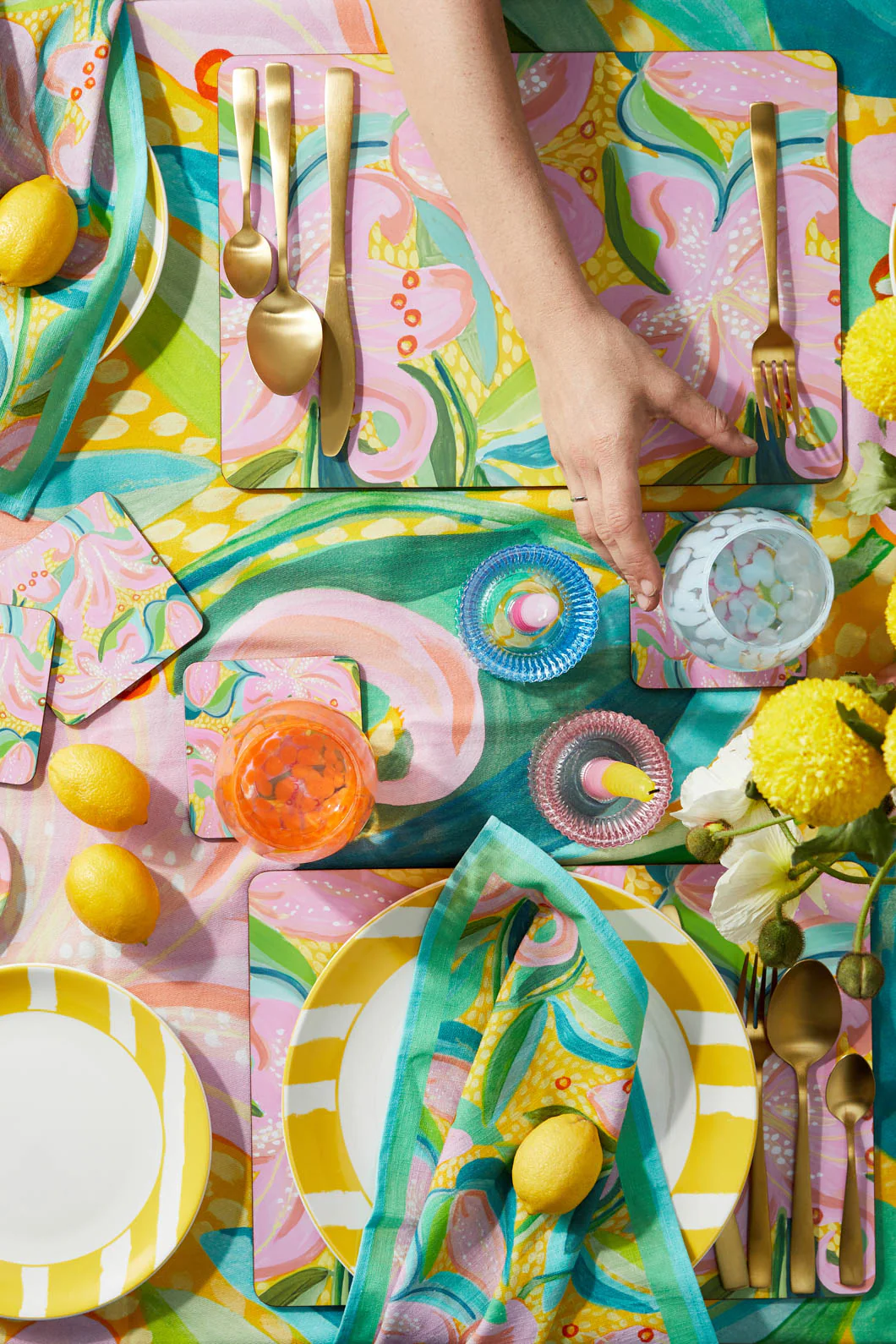 Lillies Napkin Set 4