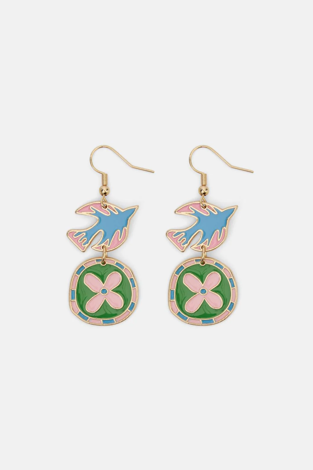 Bird Flower Earring