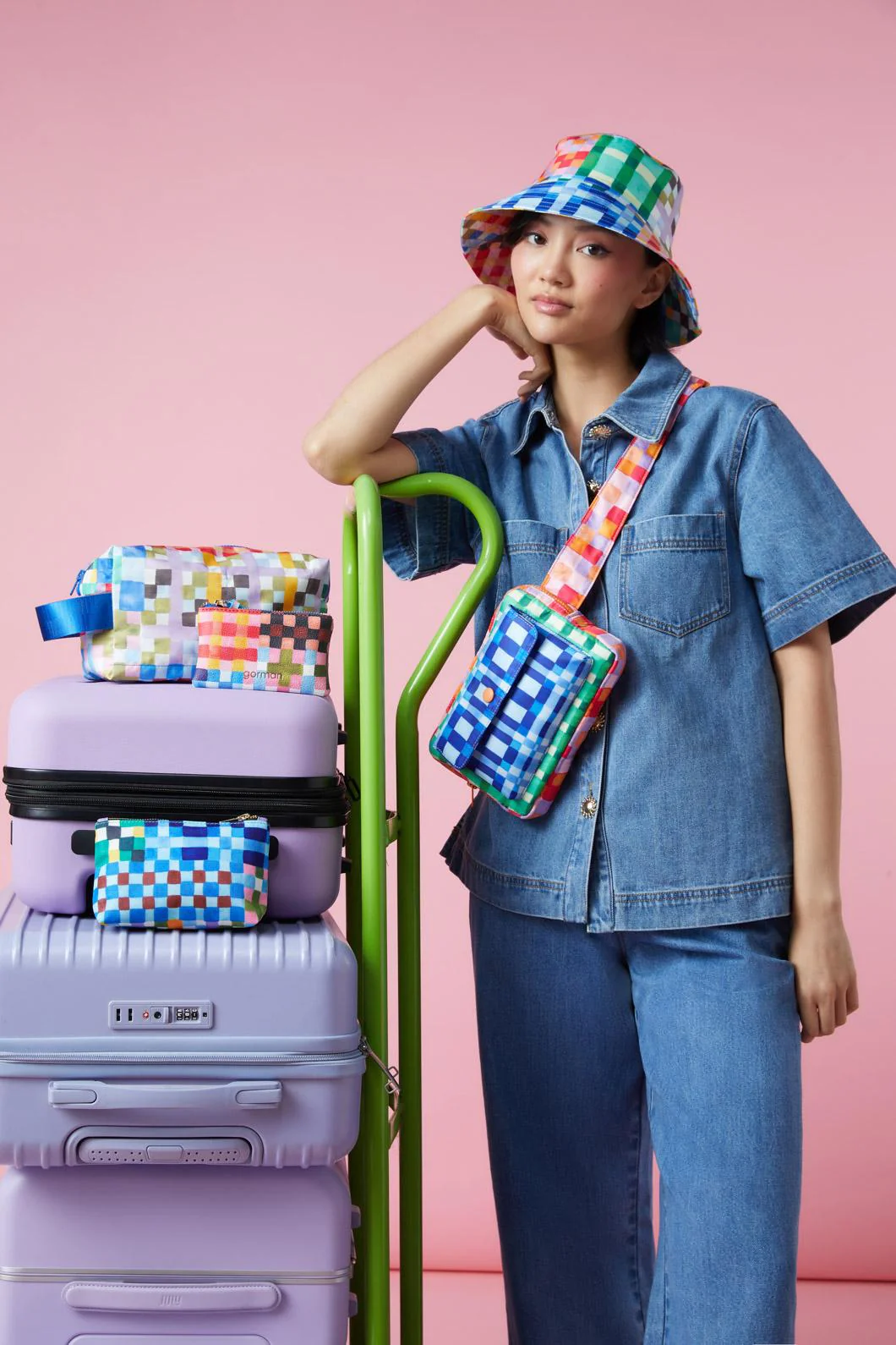 Gingham Bucket Hat