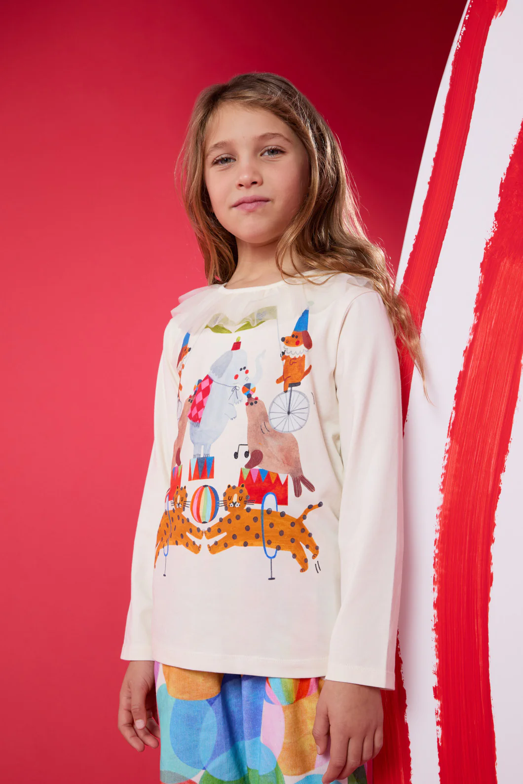 Circus Scene Kids Top