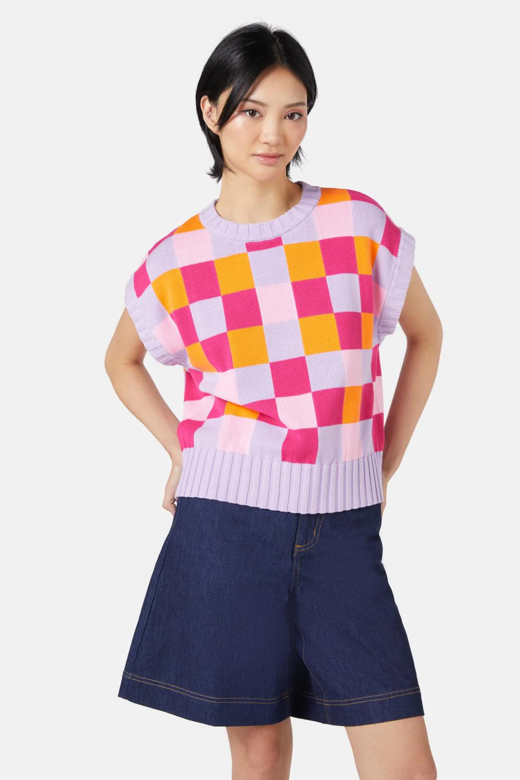 Gingham Garden Vest
