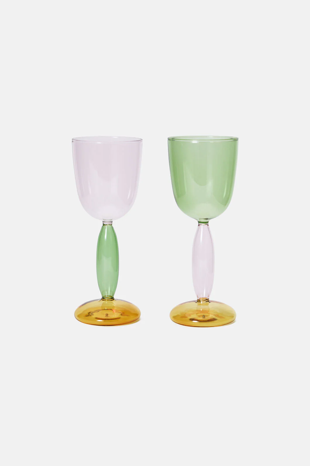 Rose Wine Glass Set 2