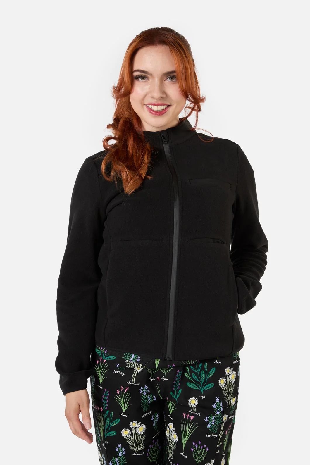 Scrubs Black Micro Polar Fleece Jkt