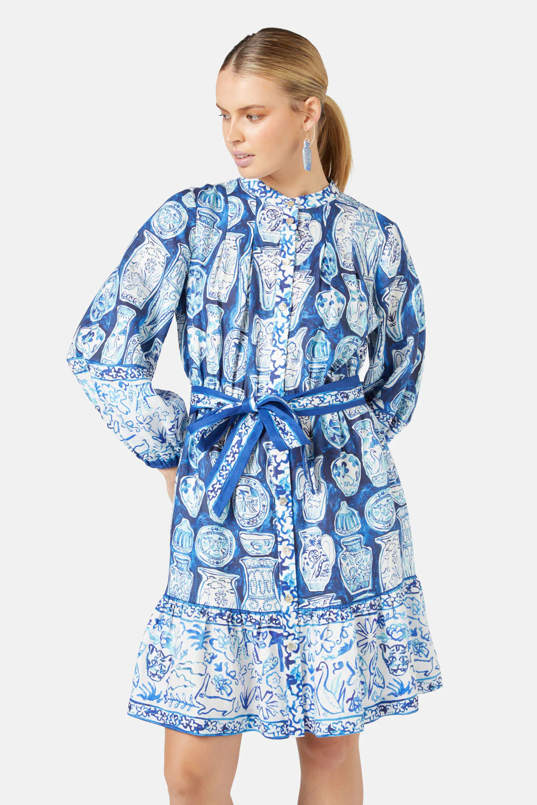 Porcelain Paradise Party Dress