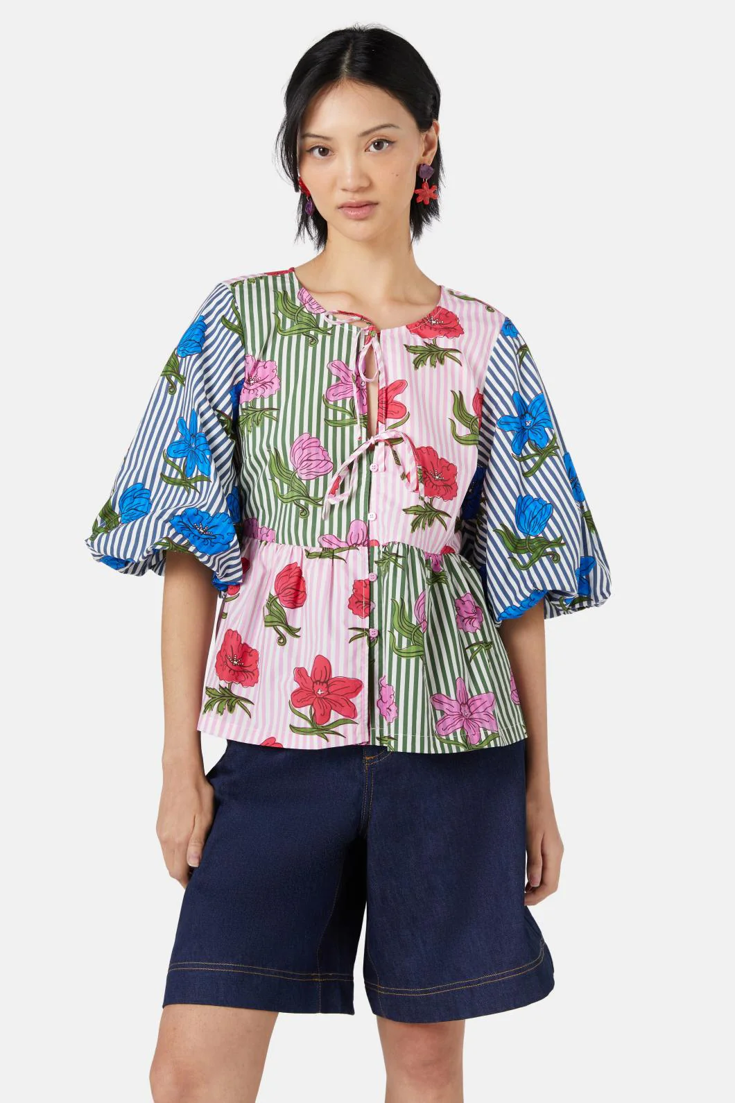 Woodblock Flora Top
