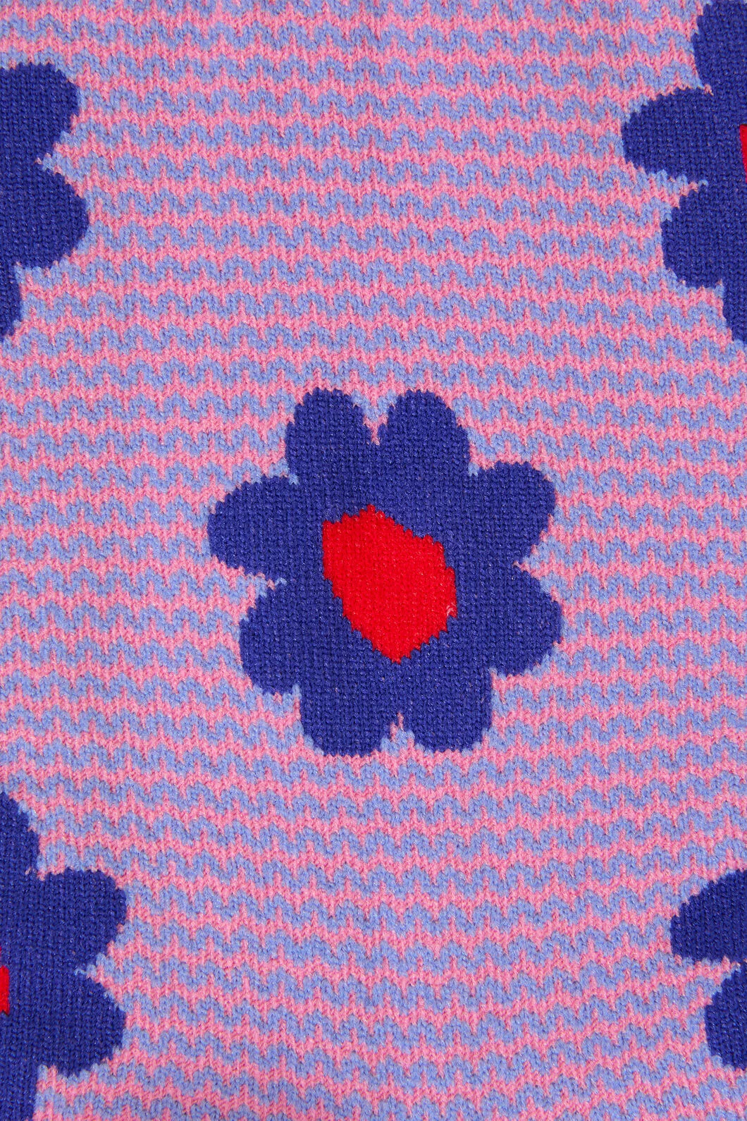 Windowsill Flower Chevron Sock