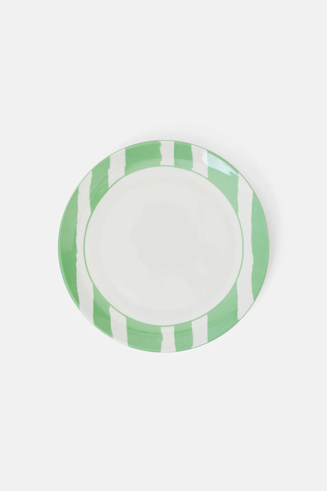 Stripe Green Plate Lge