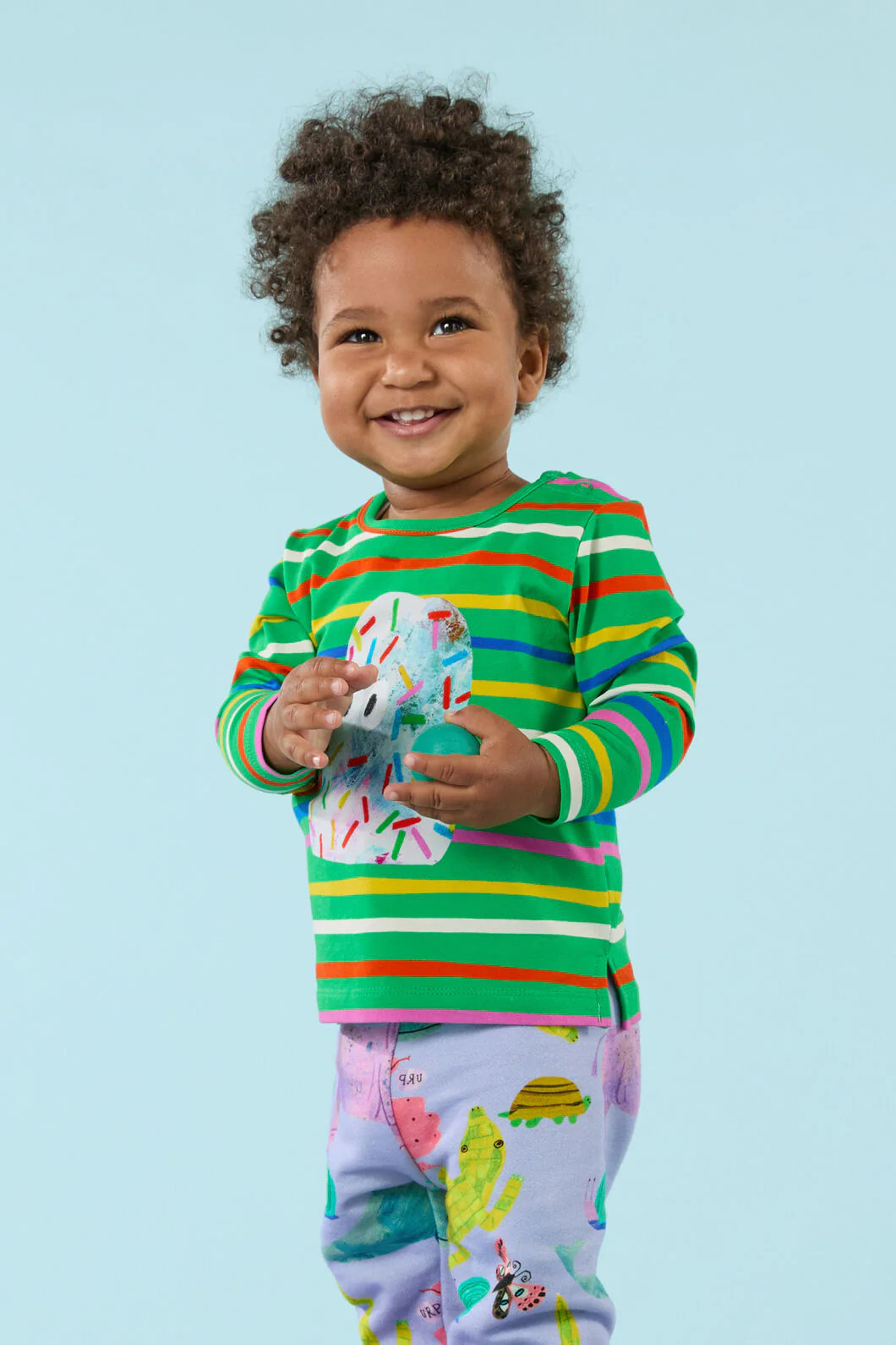 Monster Stripe Baby Tee