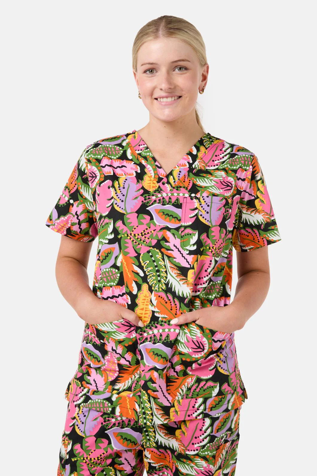 Tropical Leaves Scrub Set