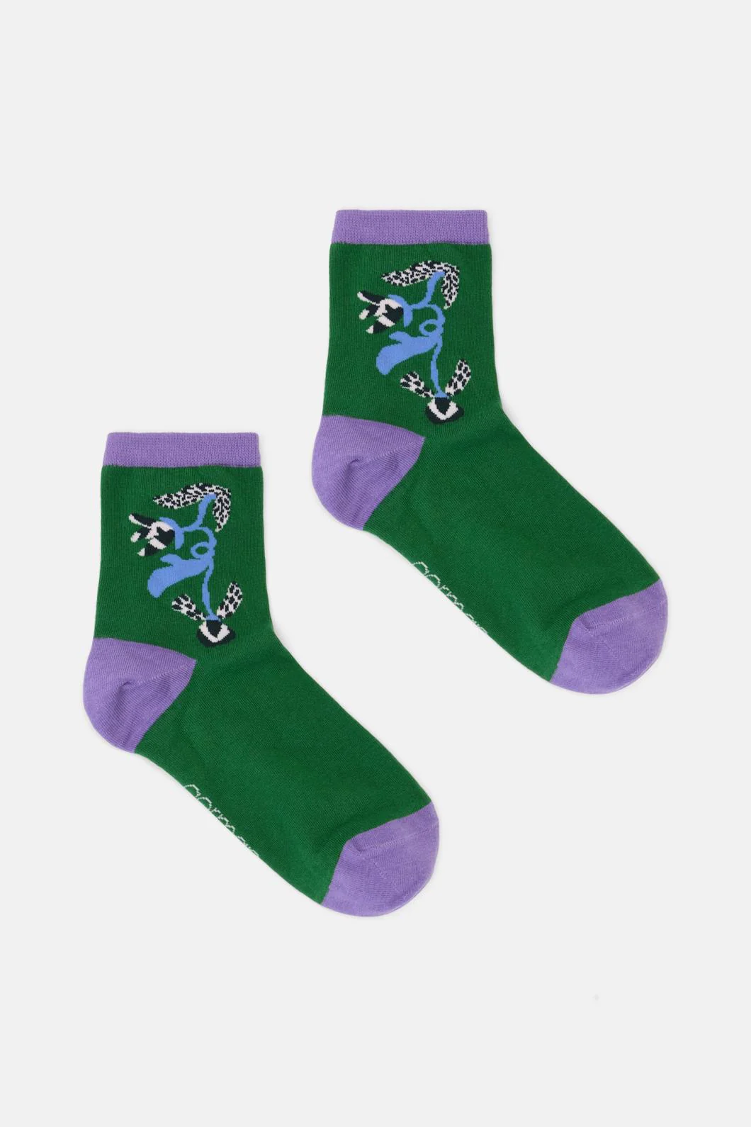 The Vines Green Mesh Sock