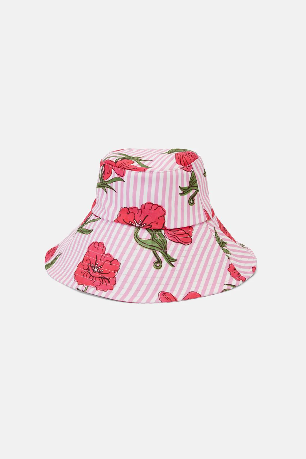 Woodblock Floral Sun Hat