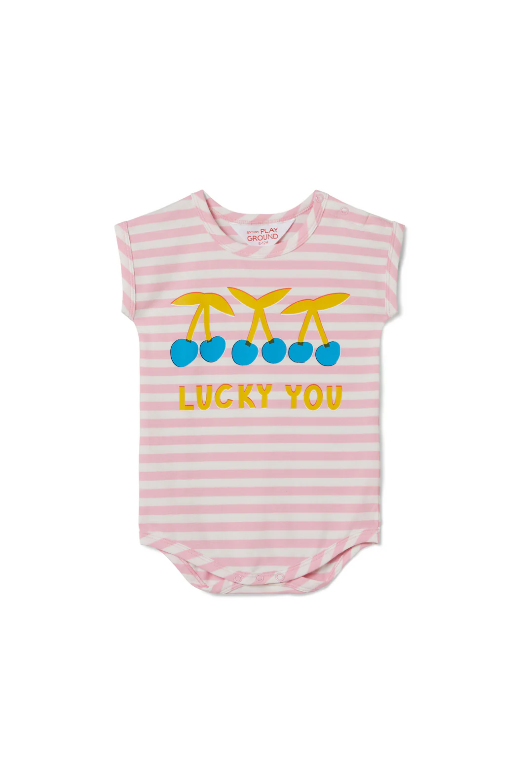 Lucky You Baby Stripe Onesie