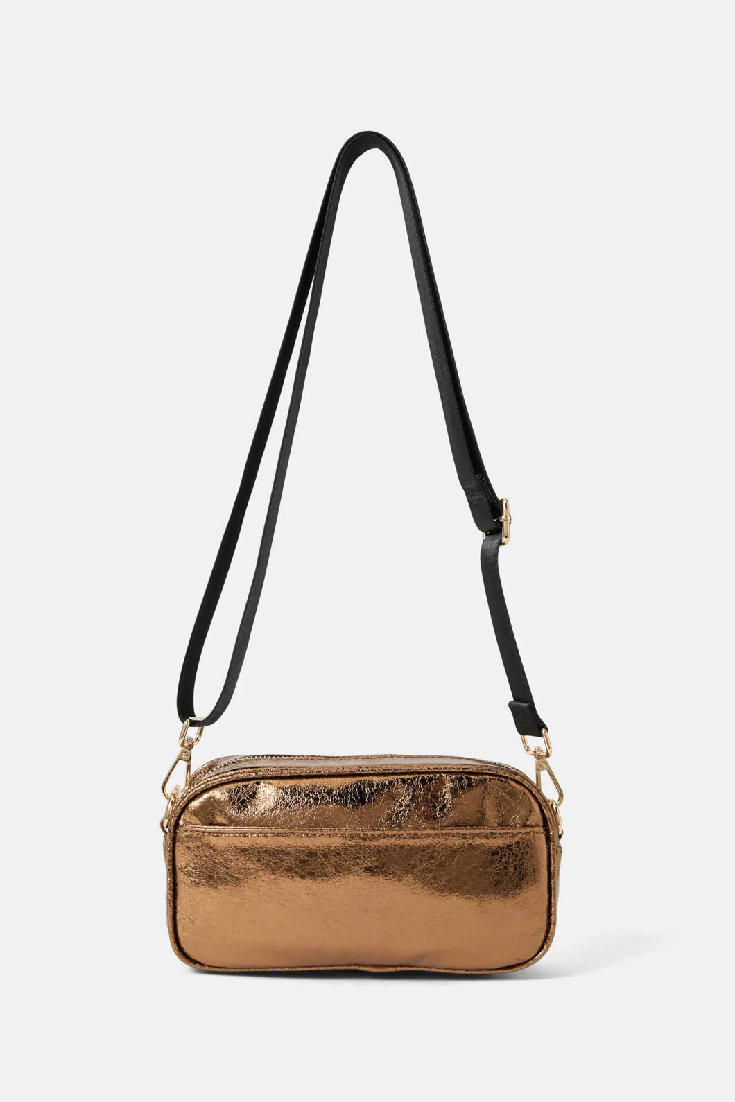 Metallic Gold Crossbody Bag
