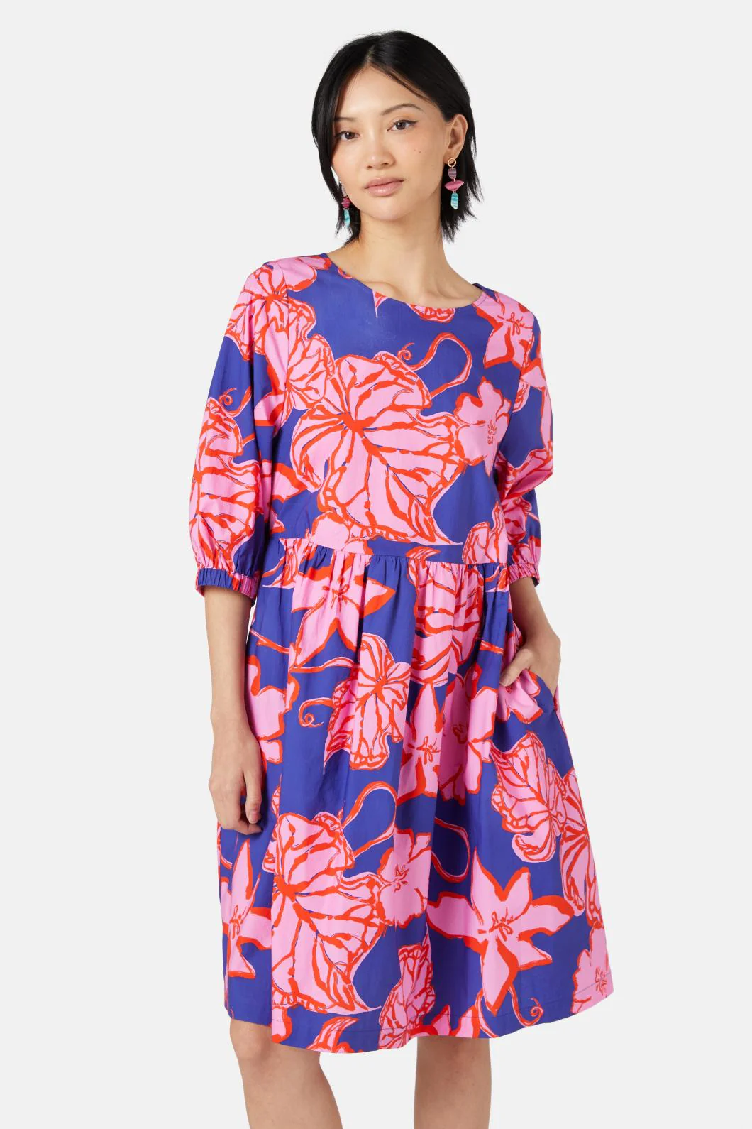 Prehistoria Smock Dress