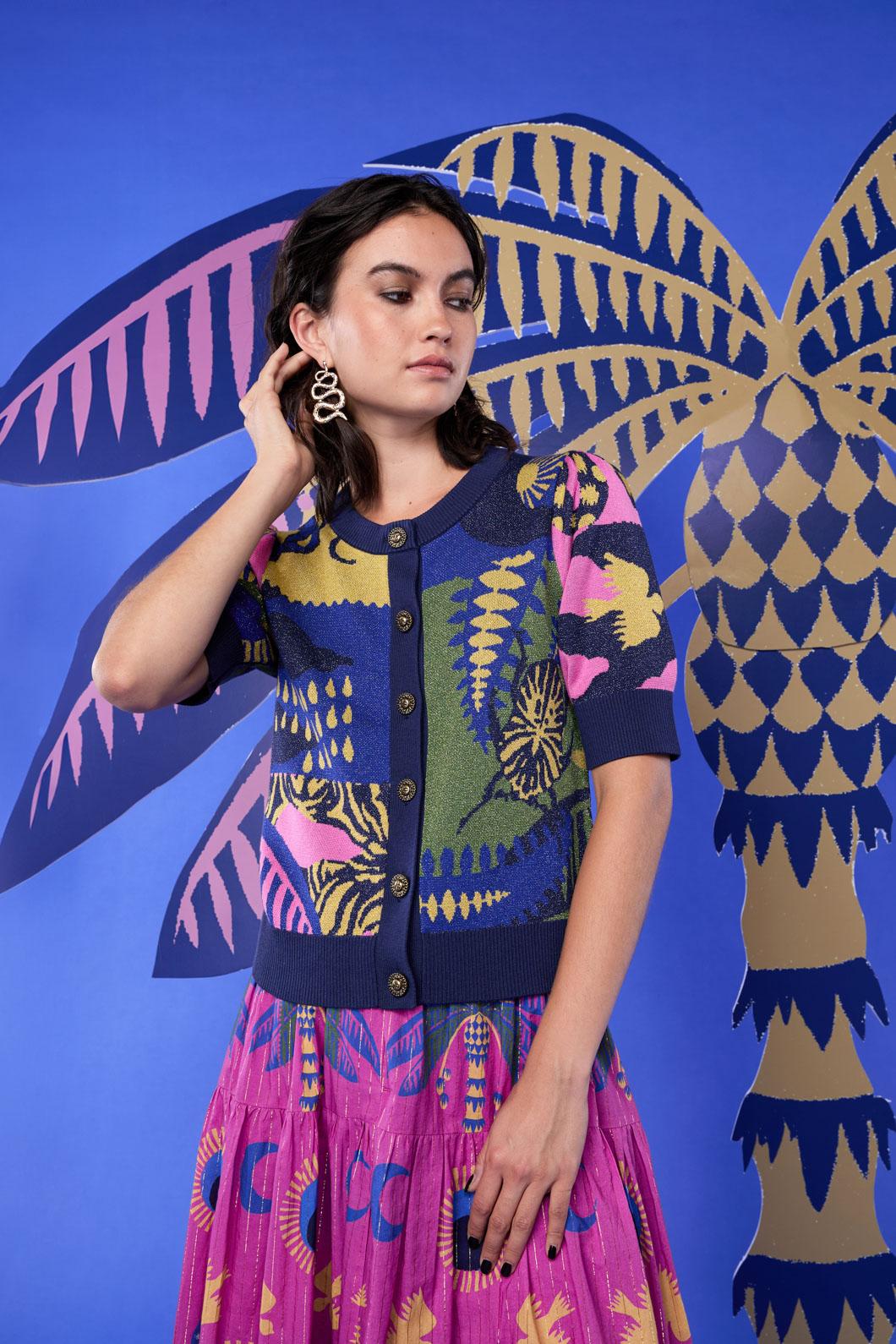 Stamp Collecting Cardigan