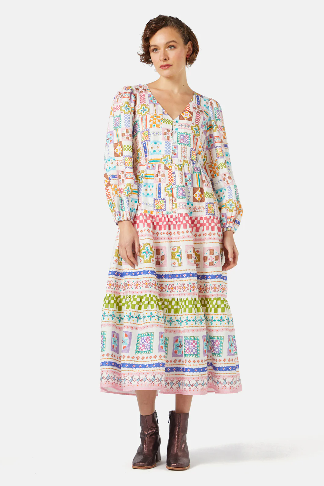 Stained Glass Tiered Dress