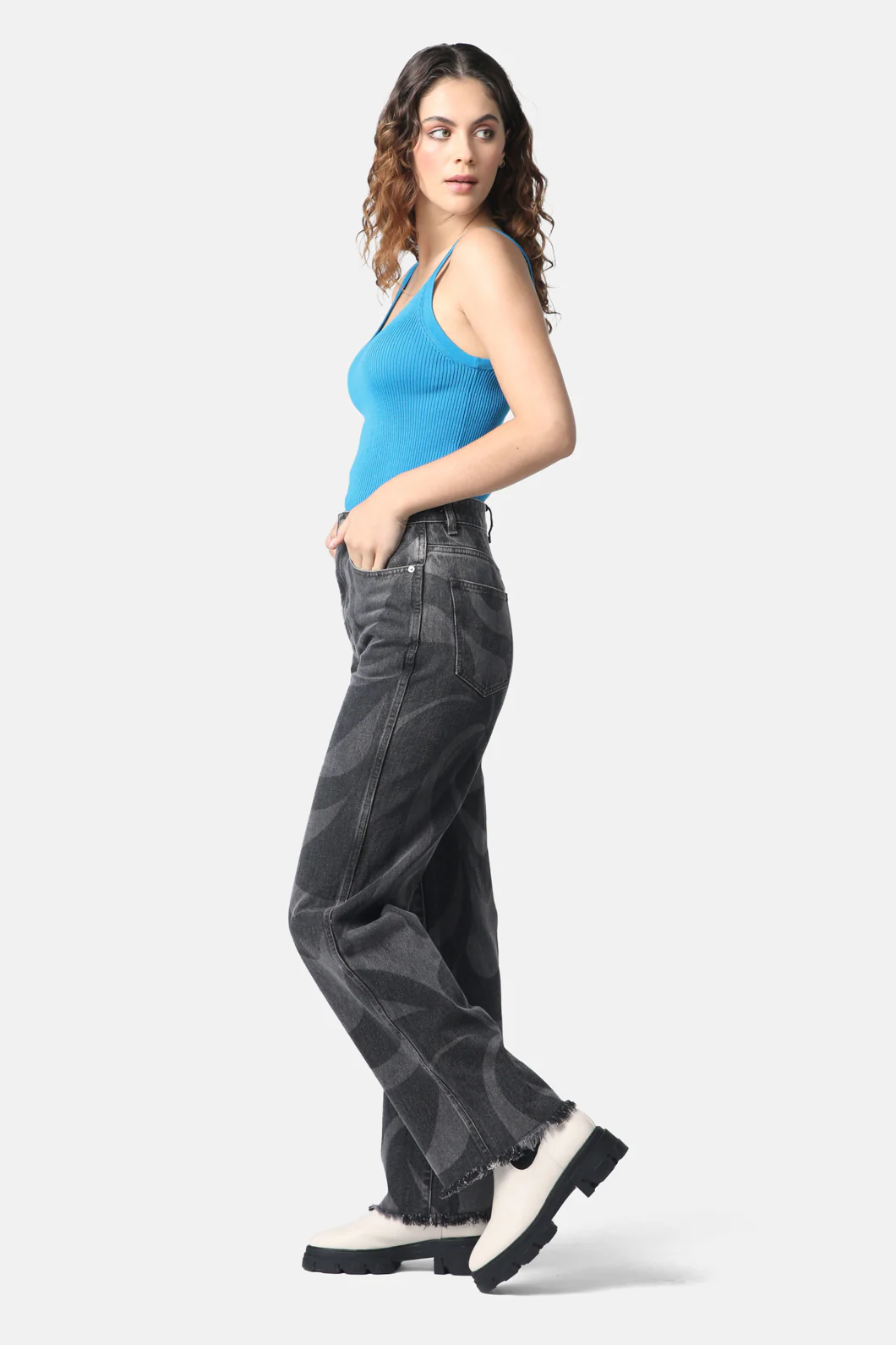 Wave Length Stone Jean