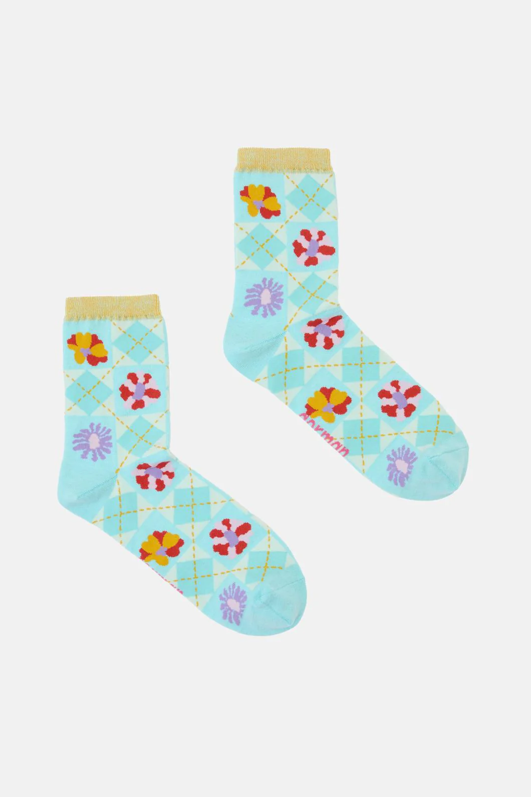 Big Bouquet Check Sock