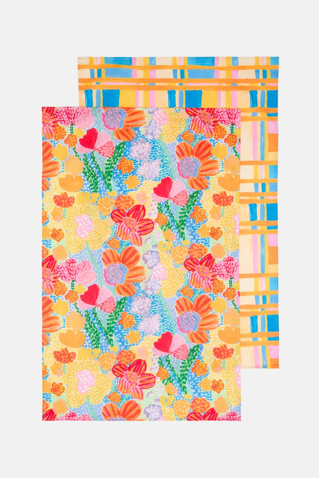 Spotted Flower Tea Towel Set