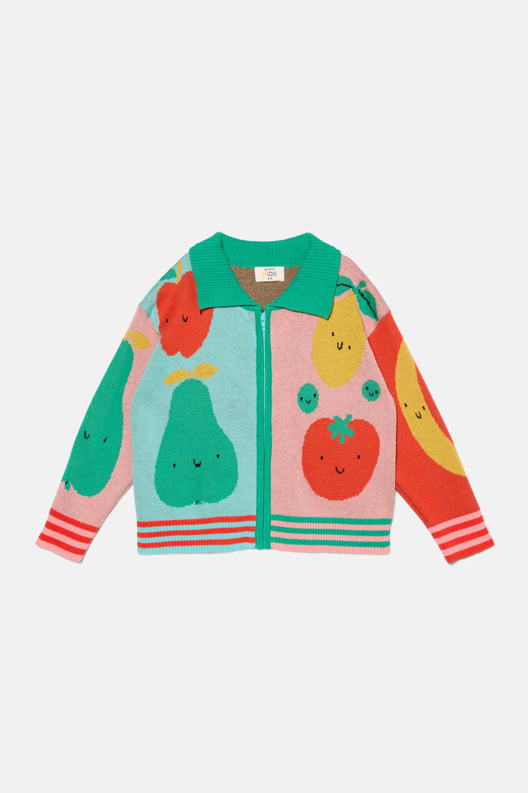 Veggies Kids Zip Cardigan