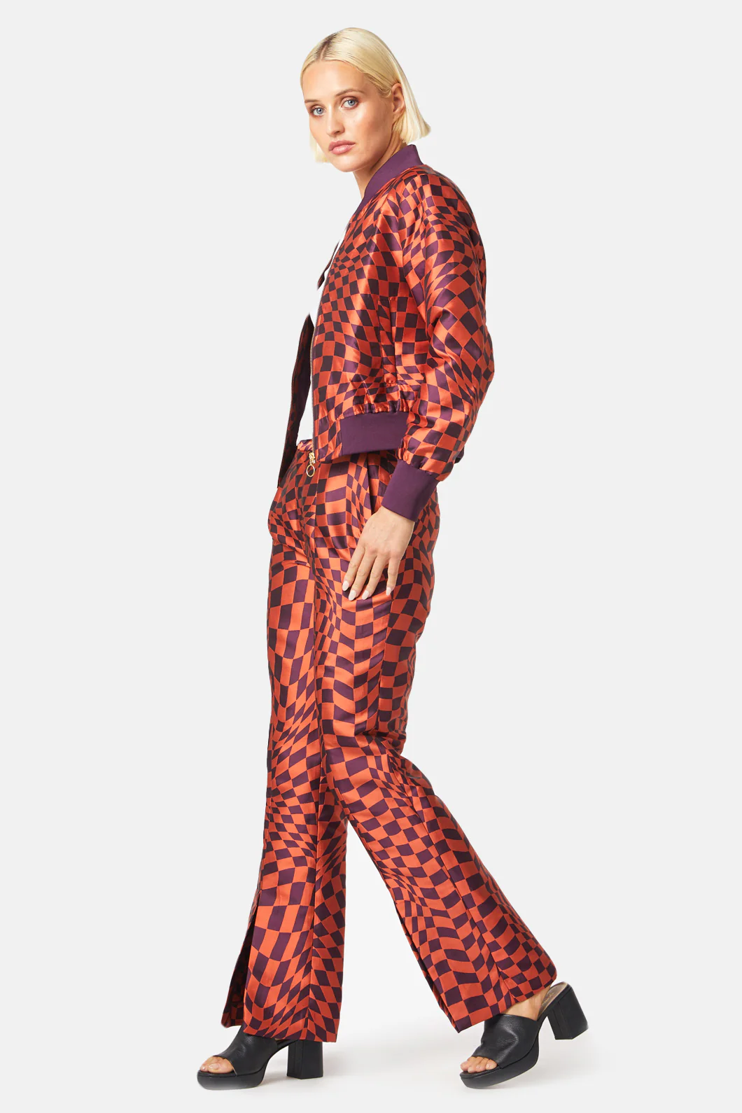 Warped Check Jacquard Pant