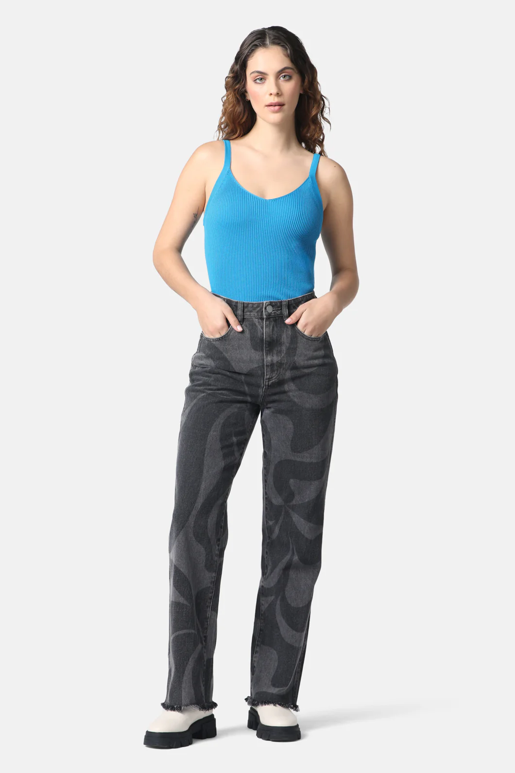 Wave Length Stone Jean