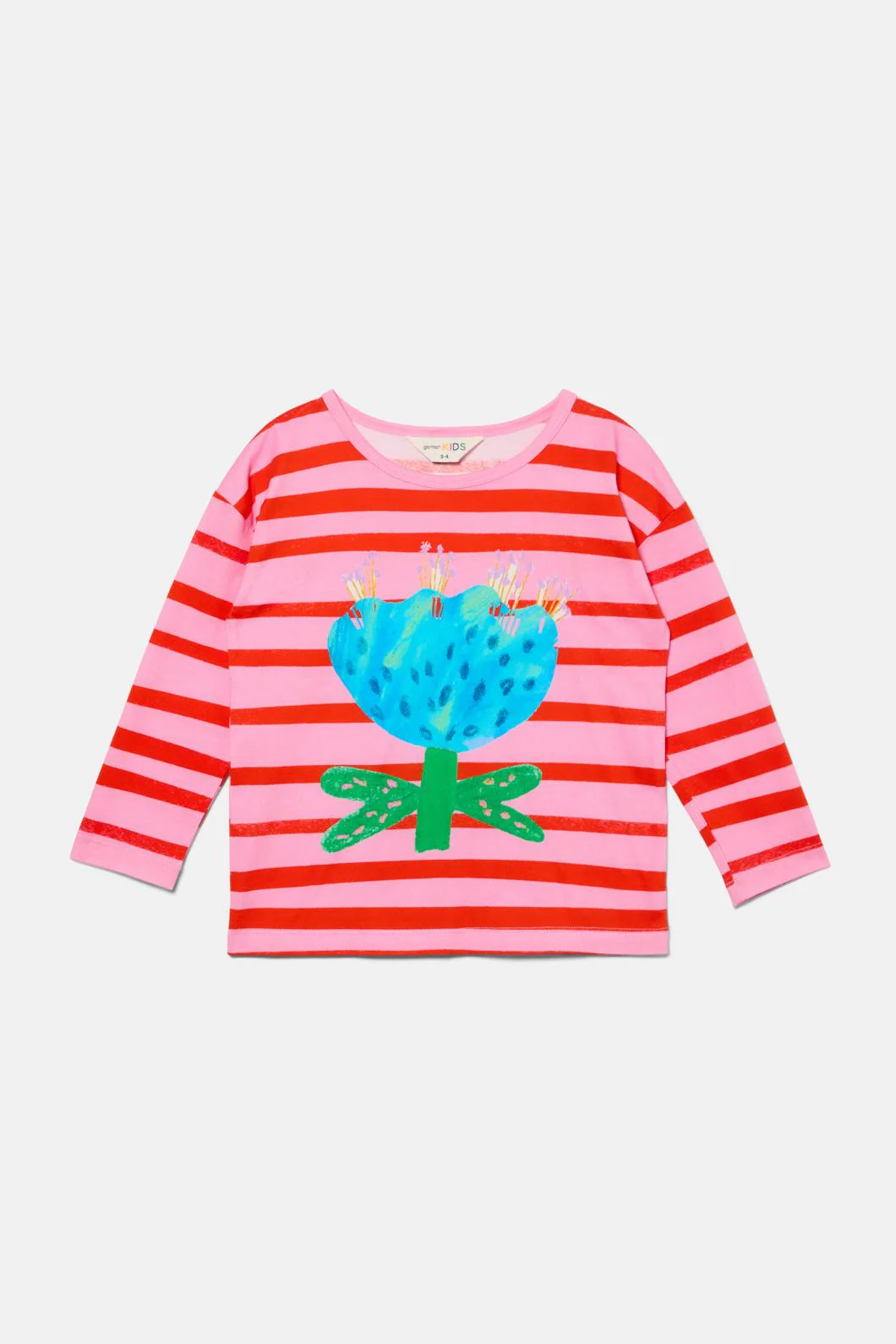 Wildflower Stripe Kids LS Tee