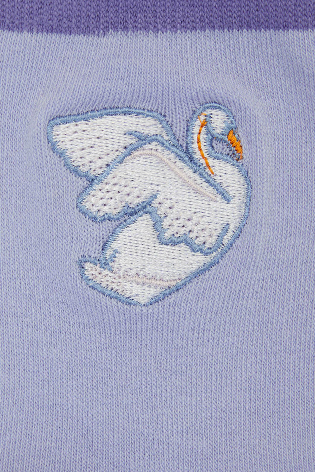 Navy Swan Sock