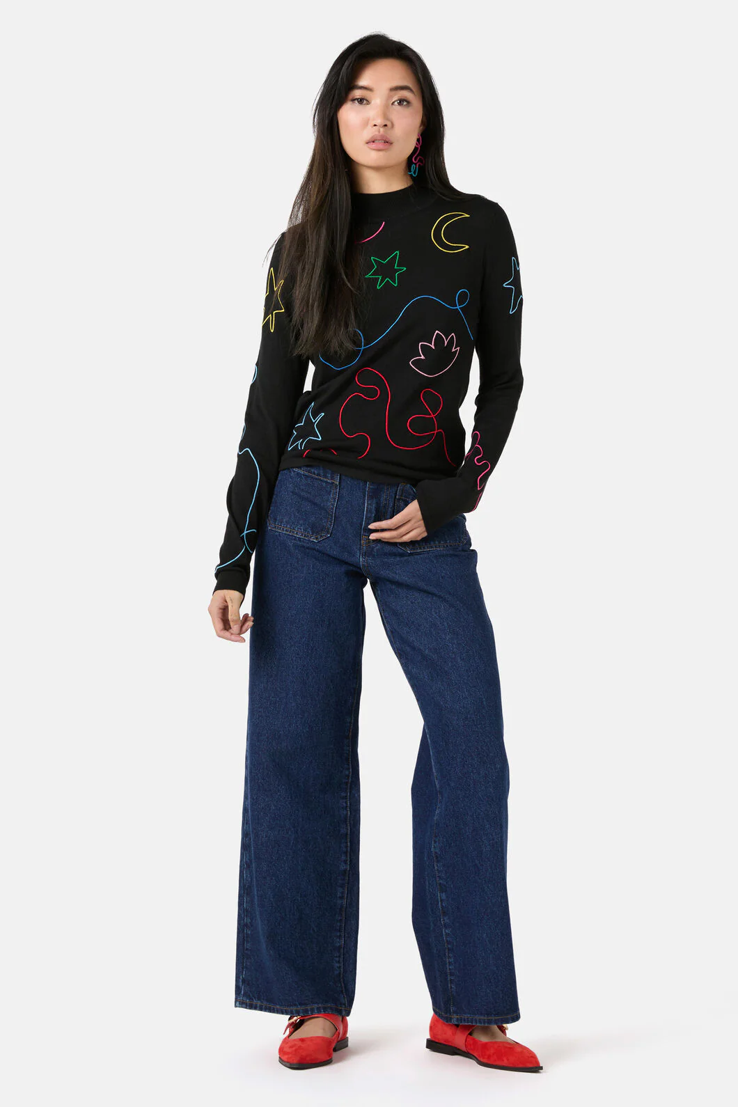 Desert Squiggle Knit Top