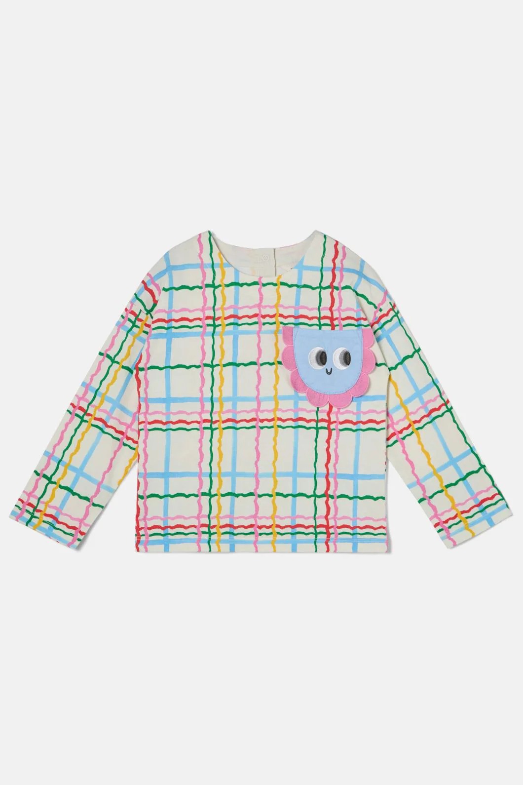 Wavy Check Kids Pkt Top