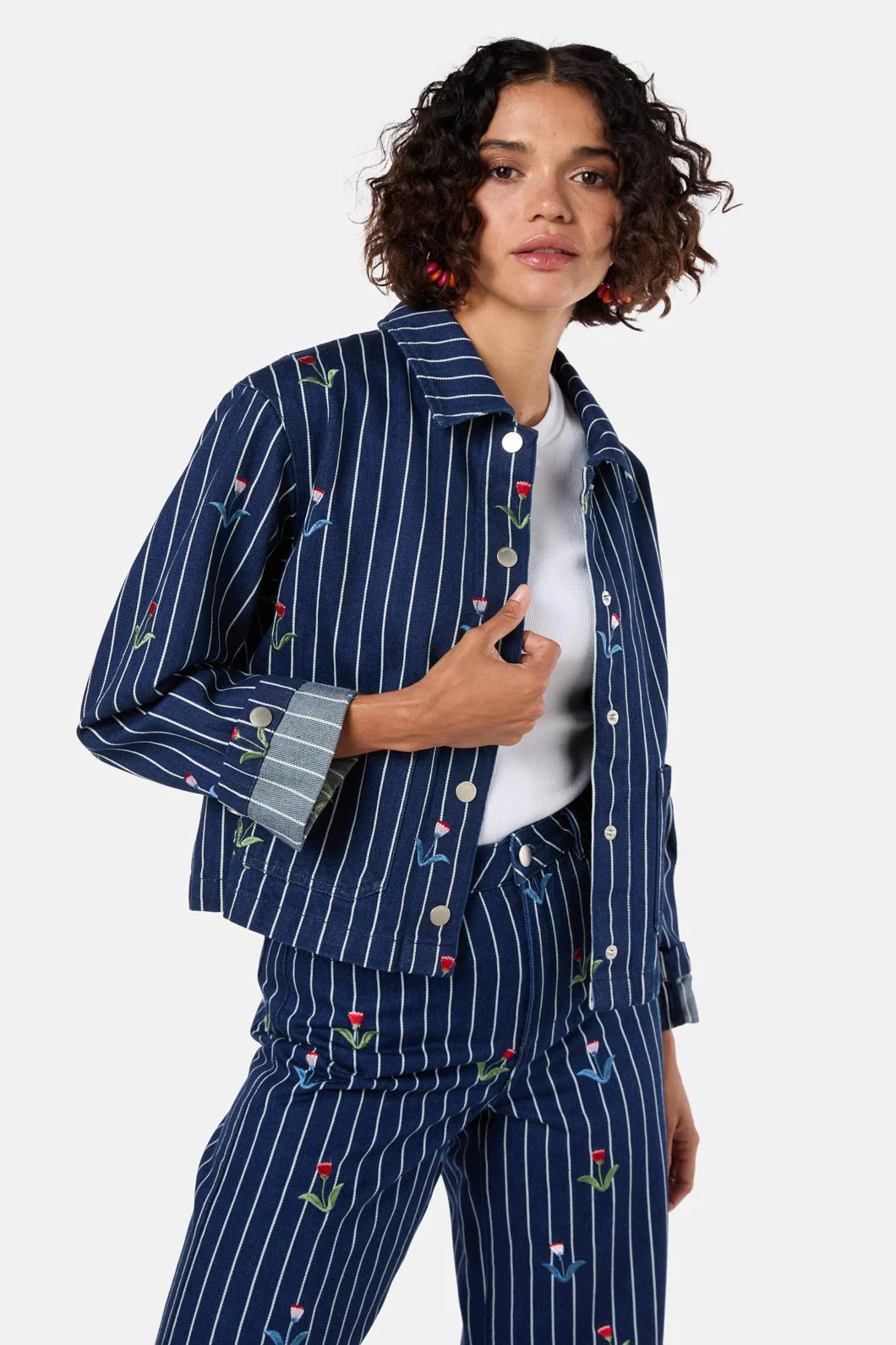 Rosette Denim Jacket