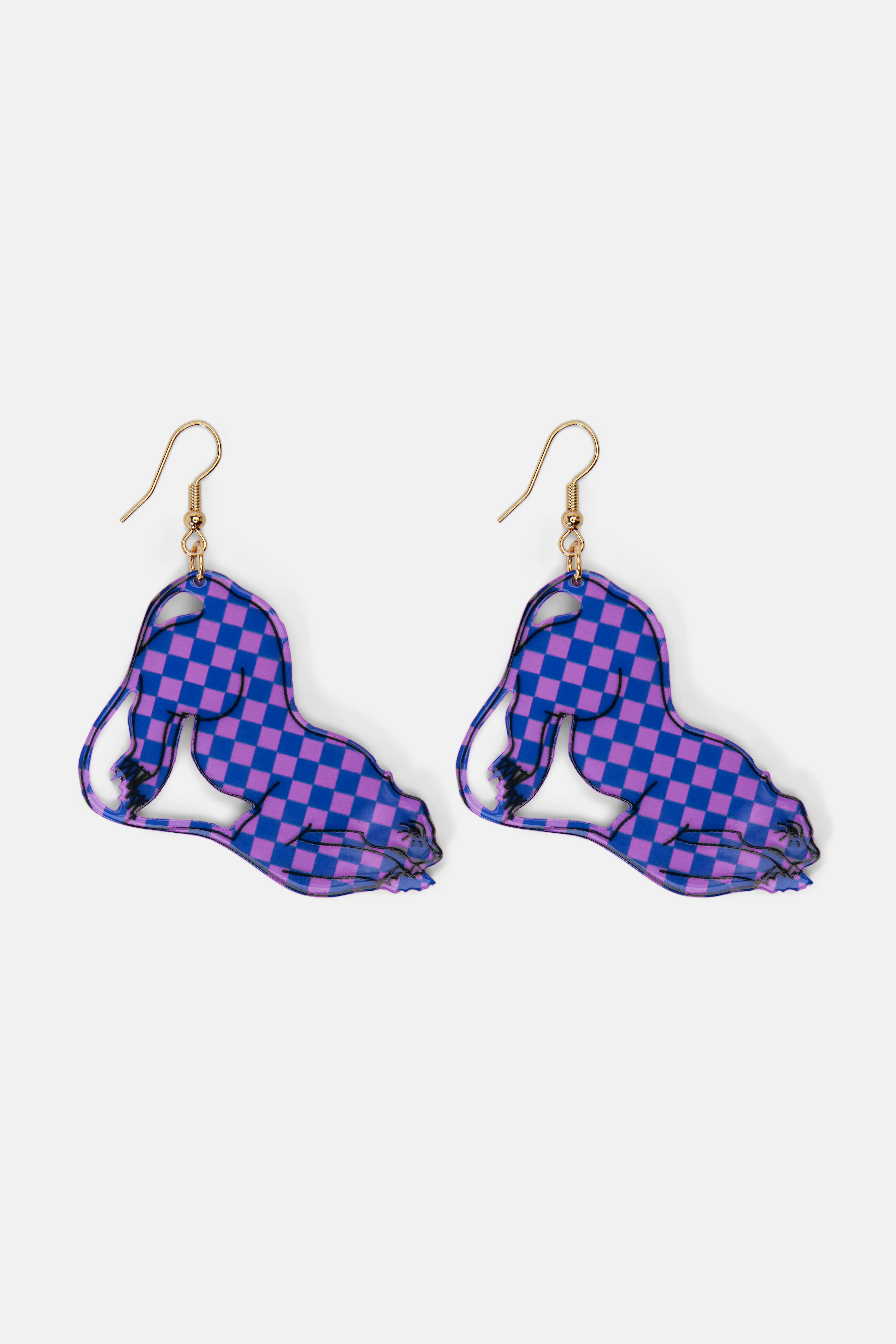Panther Check Earrings