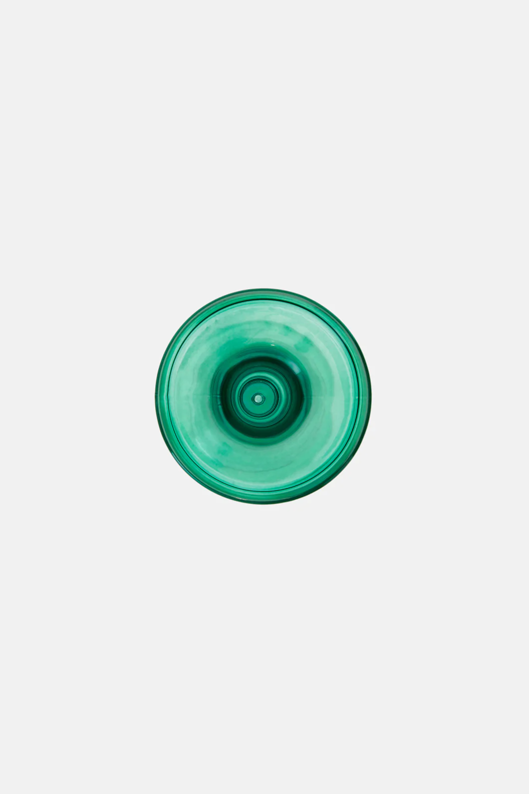 Green Glass Candle Hlr Lg