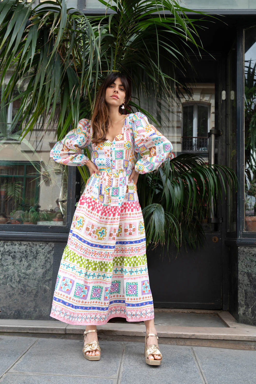 Stained Glass Tiered Dress