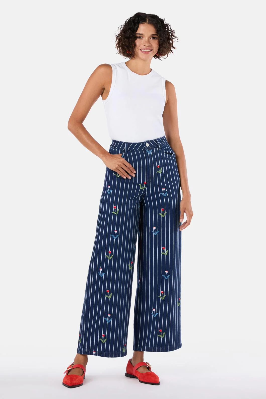 Rosette Denim Jean