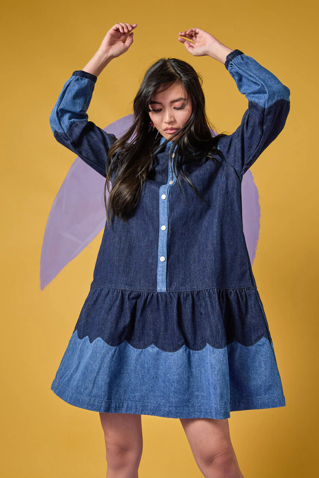 Picking Petals Denim Dress