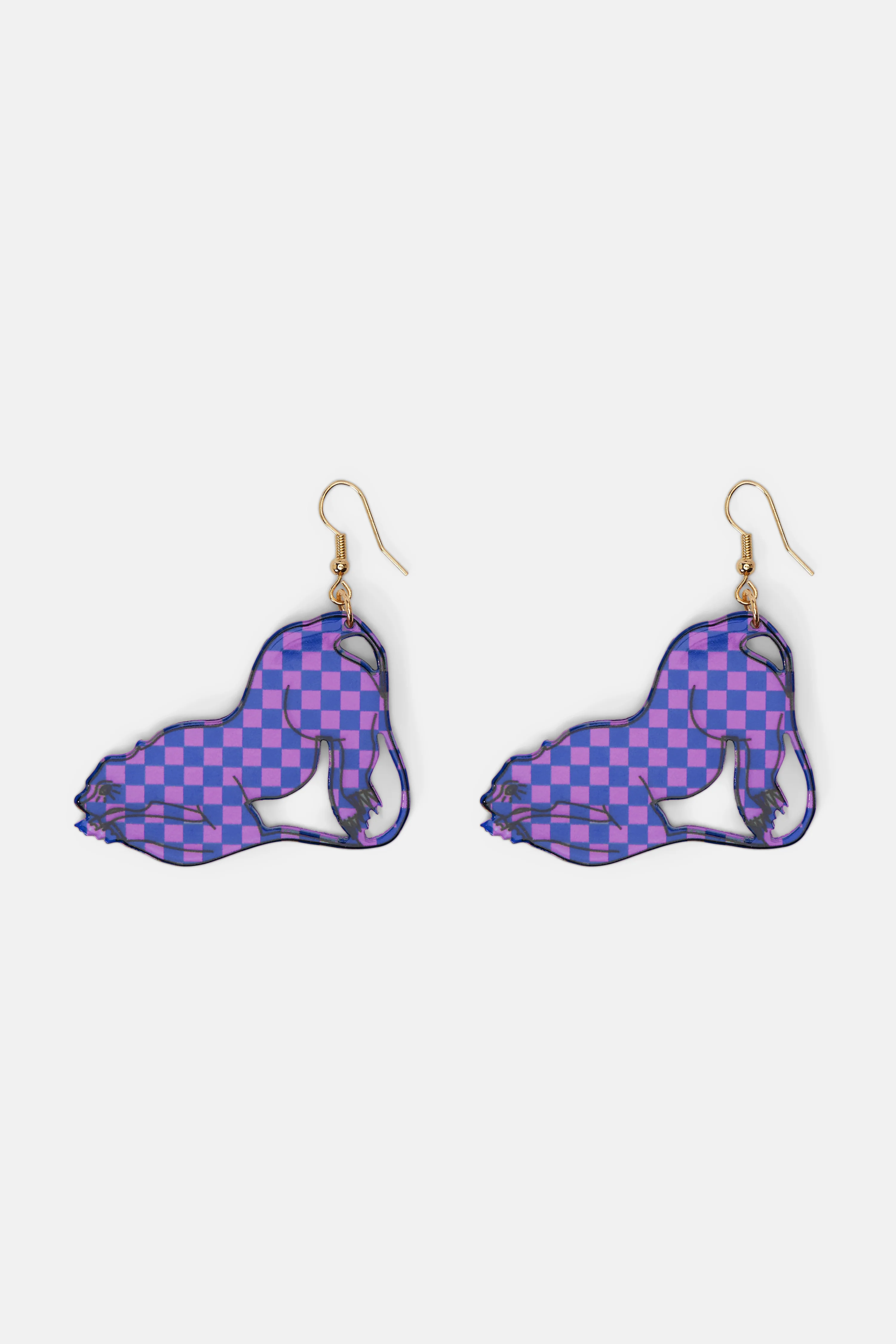 Panther Check Earrings