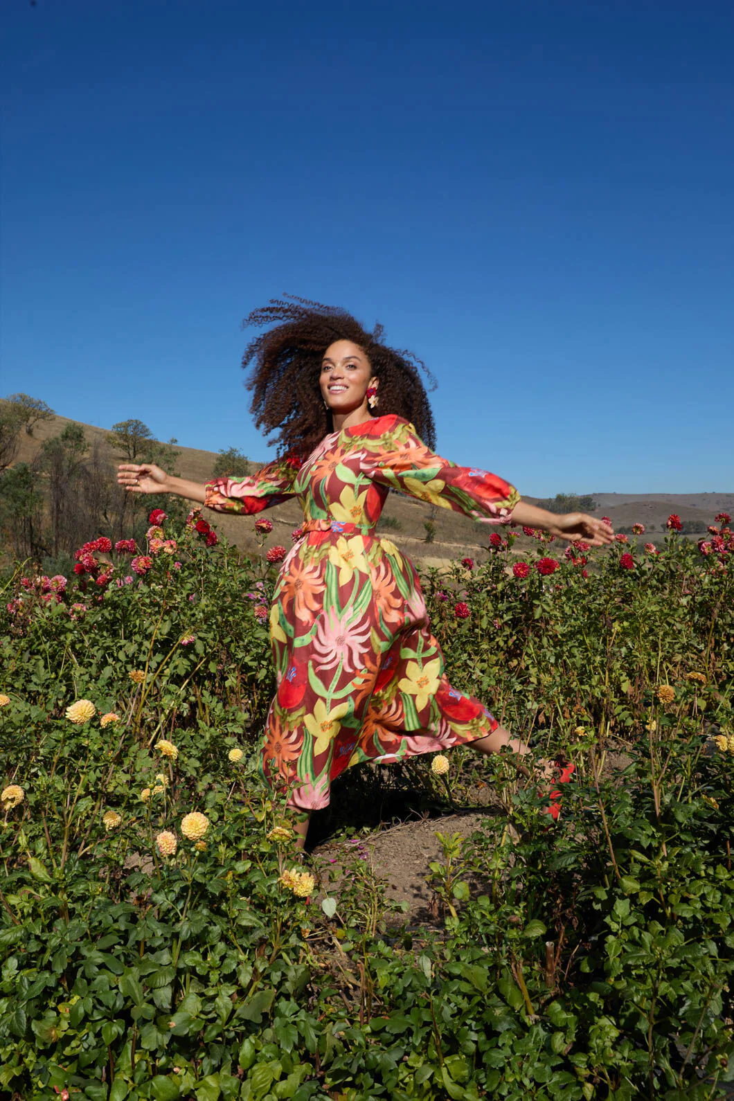 Rosie's Posies Long Dress