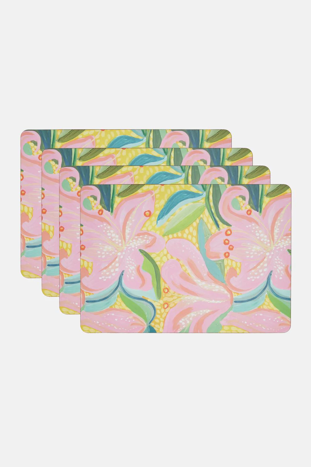 Lillies Placemat Set 4