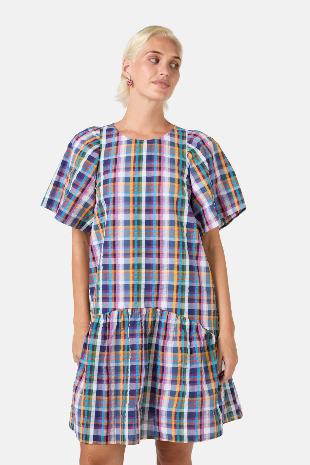 Wilhelmina Check Dress