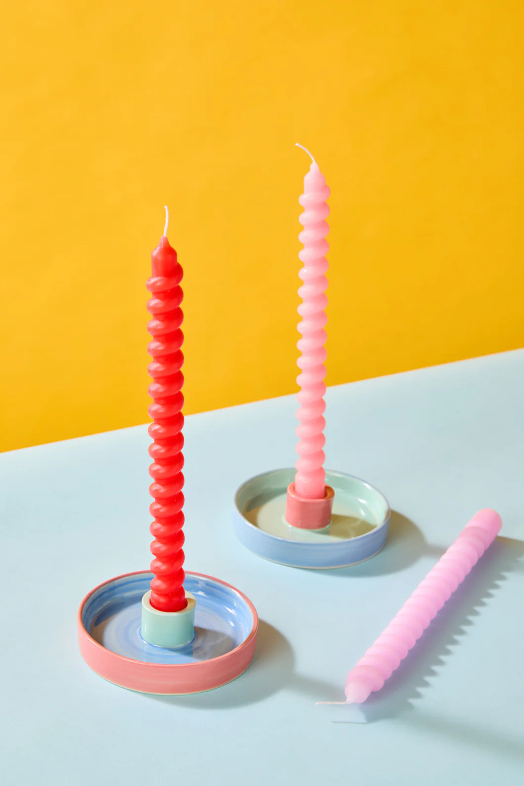 Rasberry Twist Candle S/3