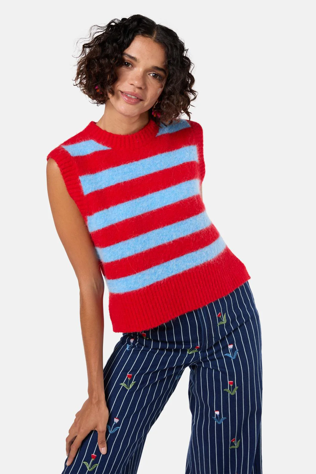 Line Work Knit Vest